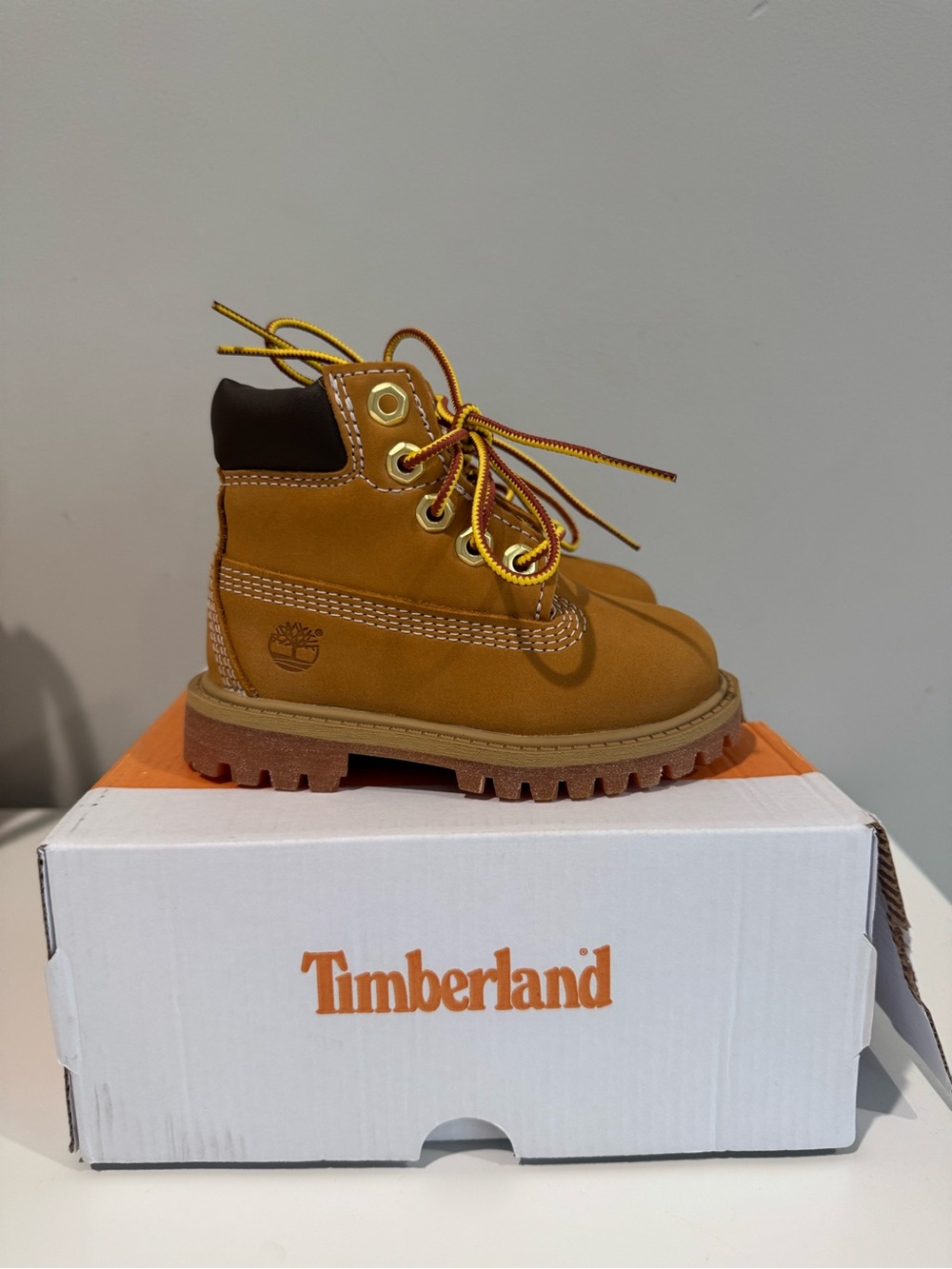 Timberland Kids' Wheat/Tan Lace-Up Nubuck Boot